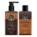 Kit Para Barba Don Alcides Shampoo De Barba E Balm Coffee