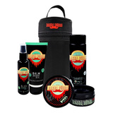 Kit Para Barba Rubra Necessaire Shampoo 3x1 Balm Óleo Pomada
