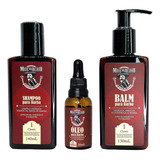 Kit Para Barba Shampoo Balm Óleo Muchacho Classic