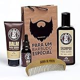 Kit Para Barba Shampoo Balm Oleo