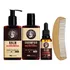 Kit Para Barba Shampoo Balm Oleo Pente Curvo Barba De Macho