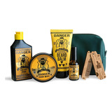 Kit Para Barba Shampoo Pomada Brilho Balm Óleo Pente