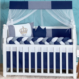 Kit Para Berço De Carrinho Para Bebê Menino Azul Barato