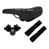 Kit Para Bicicletas Selim Banco Manopla Gts Mtb Preto