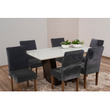 Kit Para Cadeira Aveludada 06 Peças Promoção