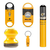 Kit Para Charutos Tubo E Supote Cortador Reto E Em V Furador