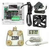 Kit Para Chocadeira 220v Termostato Medidor Umd Fonte Cooler