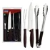 Kit Para Churrasco Plenus Com Lâminas Em Aço Inox 3 Peças Marrom Tramontina 