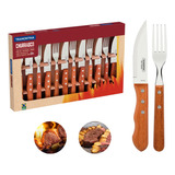 Kit Para Churrasco Talheres Jumbo 12 Peças Inox Tramontina