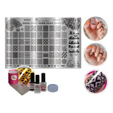 Kit Para Decoração De Unhas Super Placa Apipla E