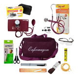 Kit Para Enfermagem Vinho Com Medidor