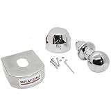Kit Para Engate Bola 50mm Capa 80mm Inox Tomada Sem Fio