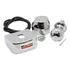 Kit Para Engate Bola 50mm Capa 90mm Cromado   Tomada Com Fio