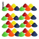 Kit Para Escolinha De Futebol 40 Pratos Colorido Aquecimento
