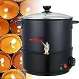 Kit Para Fabricação De Velas DIY 1100W Derretedor De Cera Elétrico Bico De Latão Controle De Temperatura De 30 110 C Cabo Resistente Ao Calor Material De Aço Inoxidável