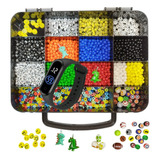 Kit Para Fazer Pulseira Meninos C 2900 Peças Elástico