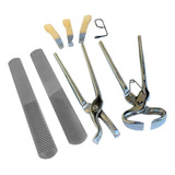 Kit Para Ferrador Casqueamento Limpeza Equinos Cavalo Mula