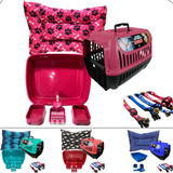Kit Para Gato Completo Transporte Higiene Colchonete Coleira