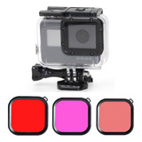 Kit Para Gopro Hero 5 Hero 6 Hero 7 Filtros Caixa Estanque