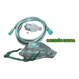 Kit Para Inalador Nebular Plus Rosca Verde Mascara Grande