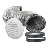 Kit Para Instalação De Coifas C  Grade Ø100mm E Duto De 01m