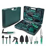 Kit Para Jardinagem Jardim Jogo Ferramentas Grama Corta Galhos Maleta PáS Poda 10 PeçAs Com Maleta PromoçãO