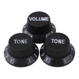 Kit Para Knob Guitarra Strato Stratocaster 2 Ton 1 Volume