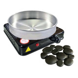 Kit Para Massagens C Pedras Quentes Vulcânicas Profissional
