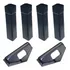 Kit Para Mesa De Aero Hockey   Klopf 2 Gols E 4 Cantoneiras