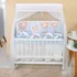 Kit Para Mini Berço Almofadinhas 12 Peças Com Saia Meninos