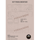 Kit Para Montar Miniatura Ônibus Caio Vip 5 Recorte Laser