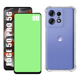 Kit Para Moto Edge 50 Pro | 1- Cerâmica 9d | 1- Capa