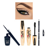 Kit Para Olhos Lápis Máscara Rímel Para Cílios E Delineador