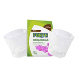 Kit Para Orquídeas Grande 2 Vasos Transparente Substrato 
