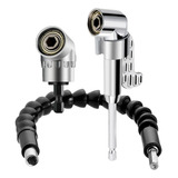 Kit Para Parafusadeira Adaptador Angular Curto Longo Cabo