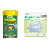 Kit Para Répteis Tetra Reptomin 22g Alcon Reptocal 15g