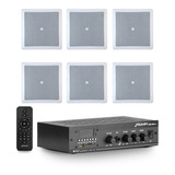 Kit Para Som Ambiente Slim 1800 Frahm 6 Cx Embutir Jbl