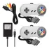 Kit Para Super Nintendo Compatível 2 Controle + Fonte + Cabo