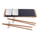 Kit Para Sushi 8 Peças Hashi Reutilizável Comida Japonesa