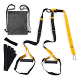 Kit Para Treino Funcional Treino Em Casa Trx Fita Suspensao Cor Amarelo