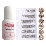 Kit Para Unhas Manicure Cola Pedras P Decoração Strass