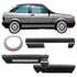Kit Parachoque+friso Lateral Gol Gl 87/94 Largo 12cm Preto 