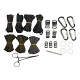 Kit Paracord Tático Pulseiras De Sobrevivência Corda Militar