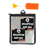 Kit Parafina Surf Soul Fins Chaveiro Raspador Estojo