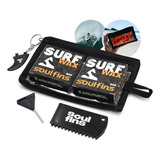 Kit Parafina Surf Wax 80g Chave Raspador Chaveiro