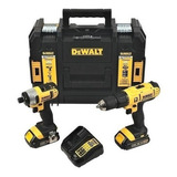Kit Parafusadeira chave De Impacto 20v 1 4 Dck222d2t Dewalt Cor Amarelo