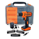 Kit Parafusadeira Furadeira Blackdecker Bivolt Maleta Ld12sc