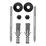 Kit Parafuso Inox Black preto 8mm Fixação Vaso Sanitário