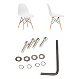 Kit Parafusos Fixação Do Assento Eames Eiffel 2 Cadeiras 
