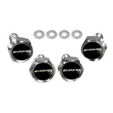 Kit Parafusos Placa Cromado Emblema Resinado Amg Mercedes